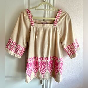 Calypso St. Barth Embroidered Blouse
